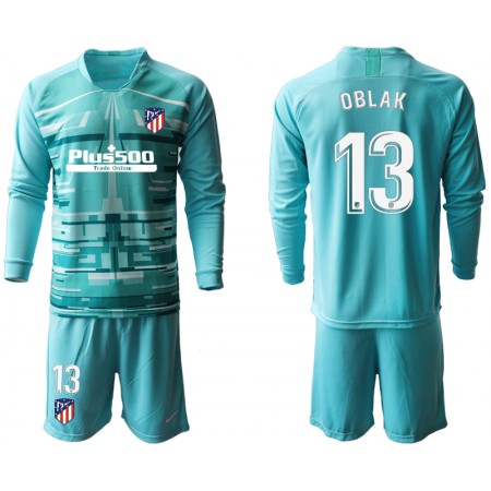 Billige Fotballdrakter Atlético Madrid Keeper OBLAK 13 Barn Draktsett III 2019/20 Langermet